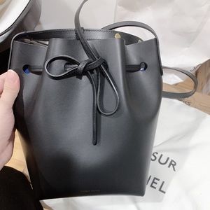 Mansur Gavriel Black Mini Bucket Bag